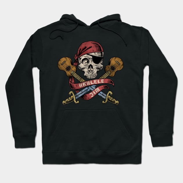 Ukulele Jim Pirate Hoodie by UkuleleJim